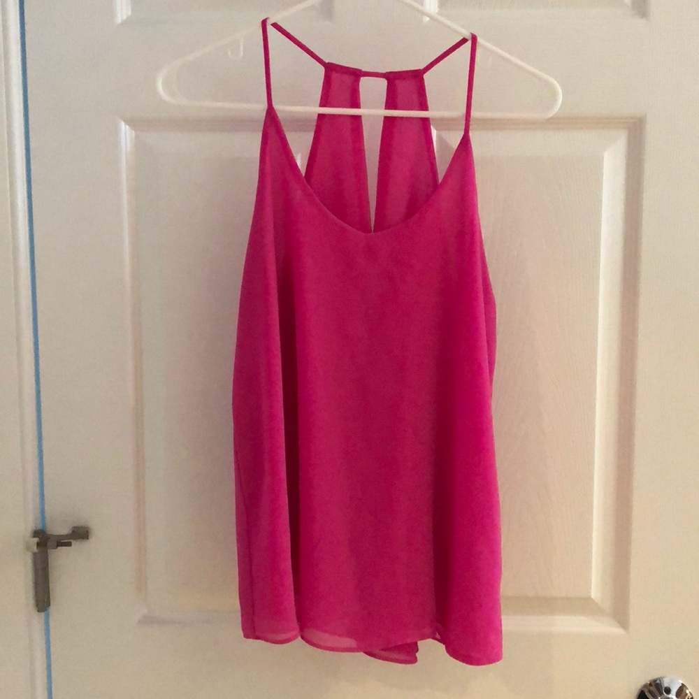 Mine Magenta Gauzy Tank